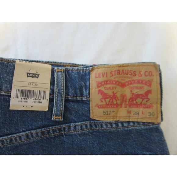 Men’s Levi’s 517 Bootcut Denim Jeans Blue W38 L30 NWT Jean - Picture 3 of 5
